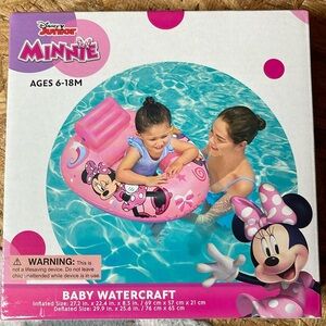 Disney Jr Minnie Mouse Baby Watercraft Float Seat Pool 6-18M
